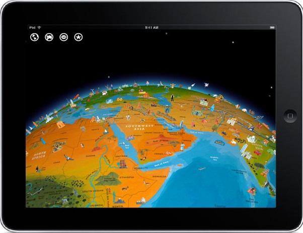تطبيق آيباد مجاني لتعليم الجغرافيا