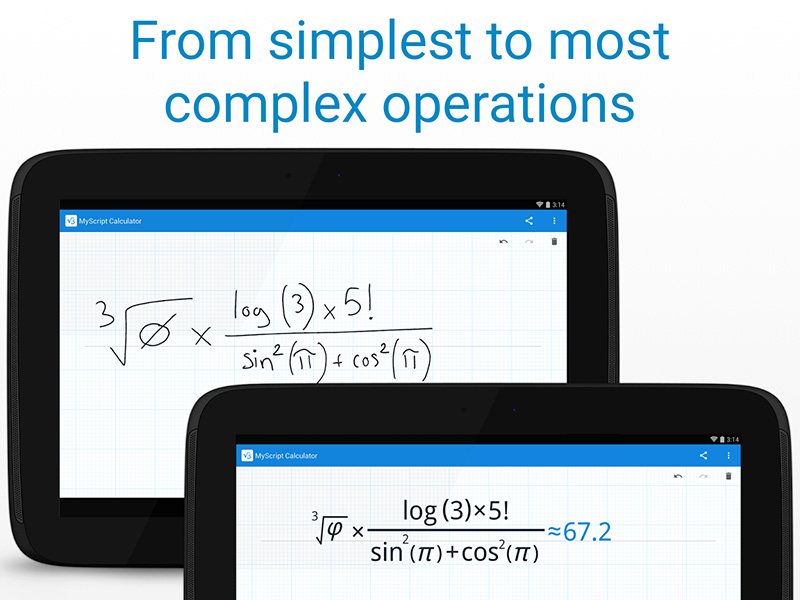 تطبيق MyScript Calculator